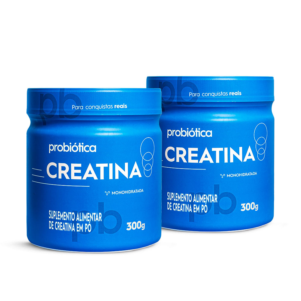 Kit 2x Creatina Monohidratada Pura 300g (Total 600g) em Pó