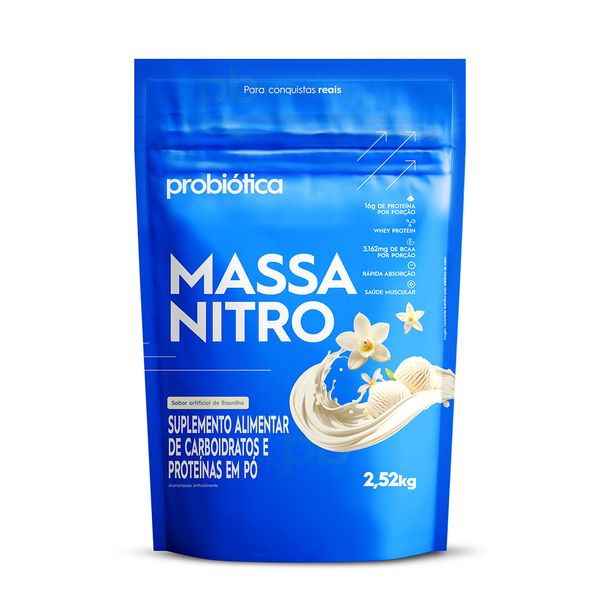 Hipercalórico Massa Nitro Refil 2,52kg - 16g Proteína - Probiótica